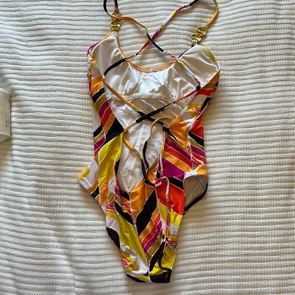 Trina Turk Multicolor One Piece Swimsuit - Picture 2 of 5